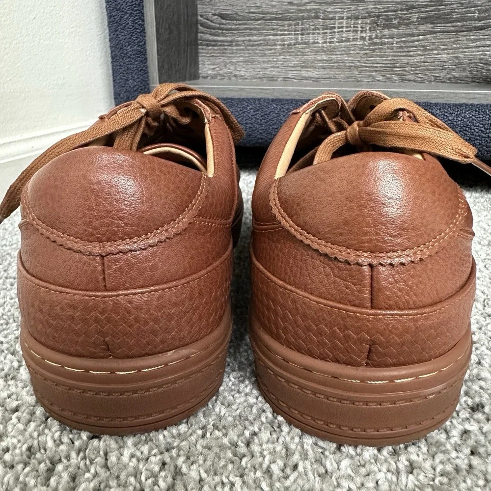 Marc Nolan Captain Brown Leather & Suede Casual Slip-On Sneaker Loafer Sz14